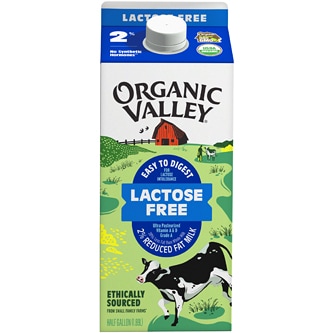 Organic Valley Lactose Free 2% Reduced-Fat Milk, Carton
