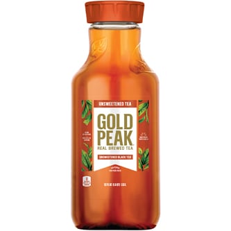 Gold Peak Unsweetened Black Tea, Plastic Bottle