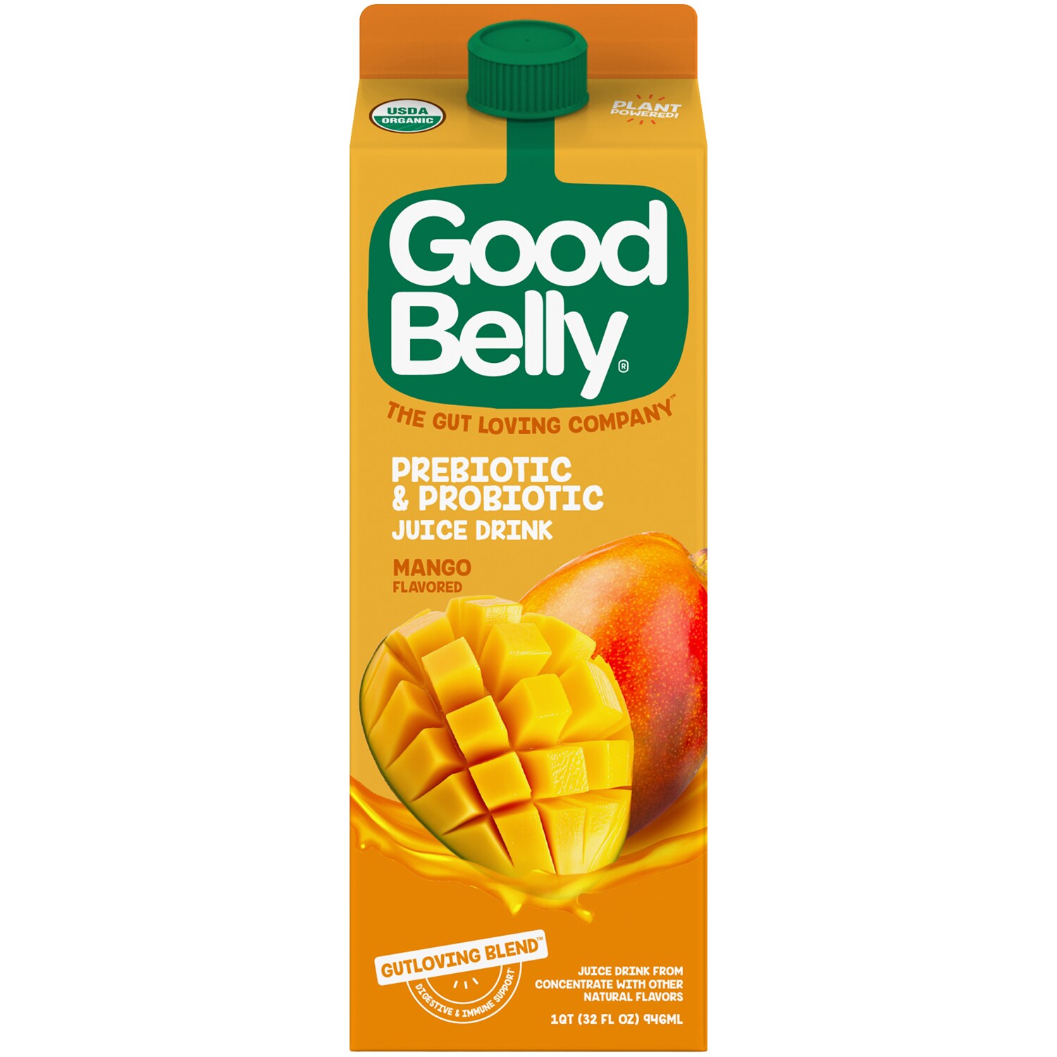 GoodBelly Probiotics Juice Drink, Mango, Carton