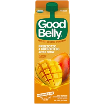 GoodBelly Probiotics Juice Drink, Mango, Carton