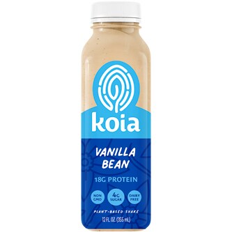 Koia Plant-Based Protein Shake, Vanilla Bean, Plastic Bottle