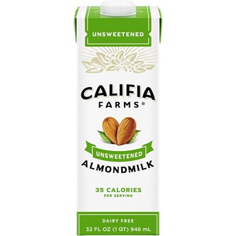 Califia Farms Almondmilk, Unsweetened, Carton