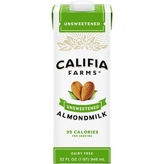 Califia Farms Almondmilk, Unsweetened, Carton