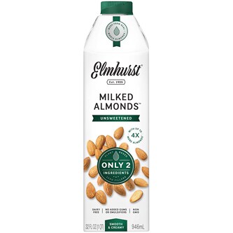 Elmhurst Milked Almonds, Unsweetened, Carton