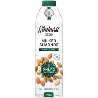 Elmhurst Milked Almonds, Unsweetened, Carton