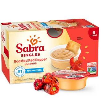 Sabra Hummus Singles, Roasted Red Pepper