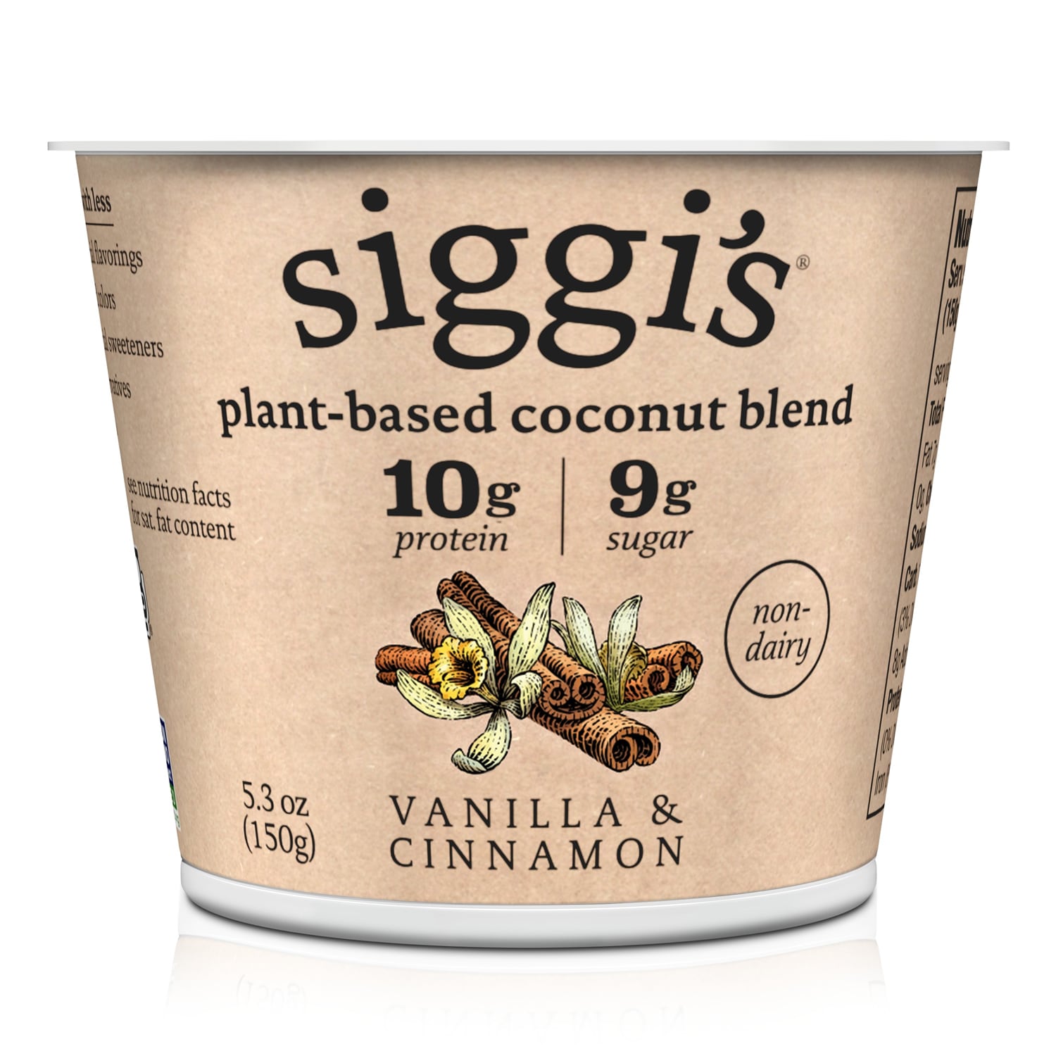 Siggi's Plant-Based Coconut Blend Yogurt, Vanilla & Cinnamon
