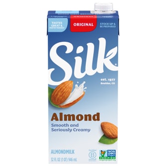 Silk Almondmilk, Original, Carton