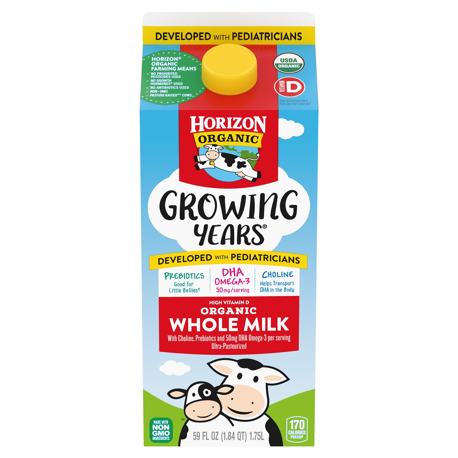 Horizon Organic Growing Years Whole Milk, Carton