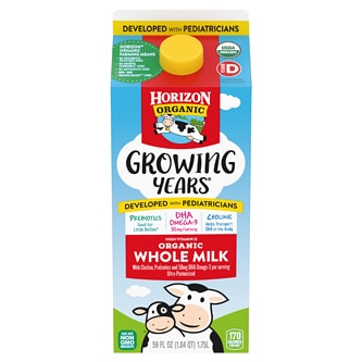 Horizon Organic Growing Years Whole Milk, Carton