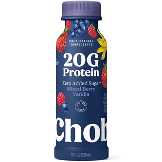 Chobani 20g Protein Greek Yogurt Drink, Mixed Berry Vanilla
