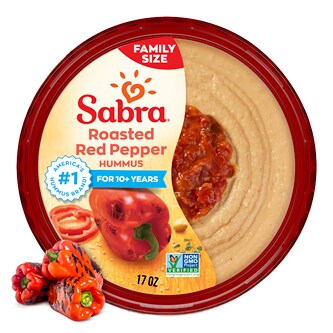Sabra Hummus, Roasted Red Pepper, Family Size