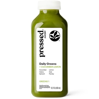 Pressed Juicery Cold-Pressed Juice, Greens 1, Plastic Bottle