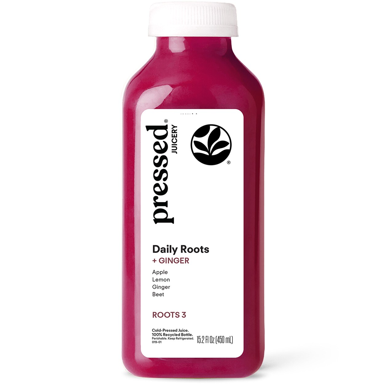 Pressed Juicery Cold-Pressed Juice, Roots 3, Plastic Bottle