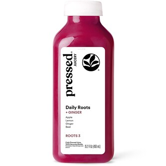 Pressed Juicery Cold-Pressed Juice, Roots 3, Plastic Bottle