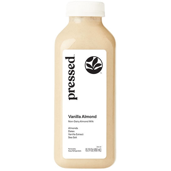 Pressed Juicery Flavored Beverage, Vanilla Almond, Plastic Bottle