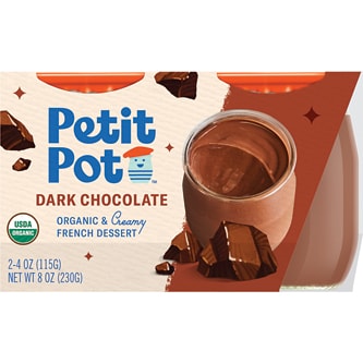 Petit Pot Organic French Pudding, Dark Chocolate