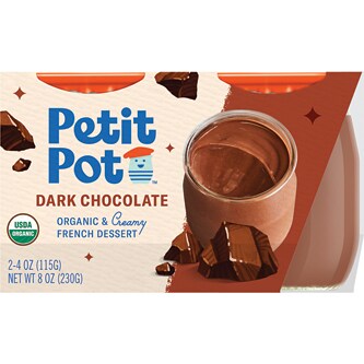 Petit Pot Organic French Pudding, Dark Chocolate