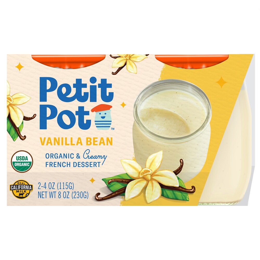 Petit Pot Organic French Pudding, Vanilla Bean