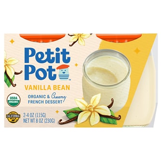 Petit Pot Organic French Pudding, Vanilla Bean