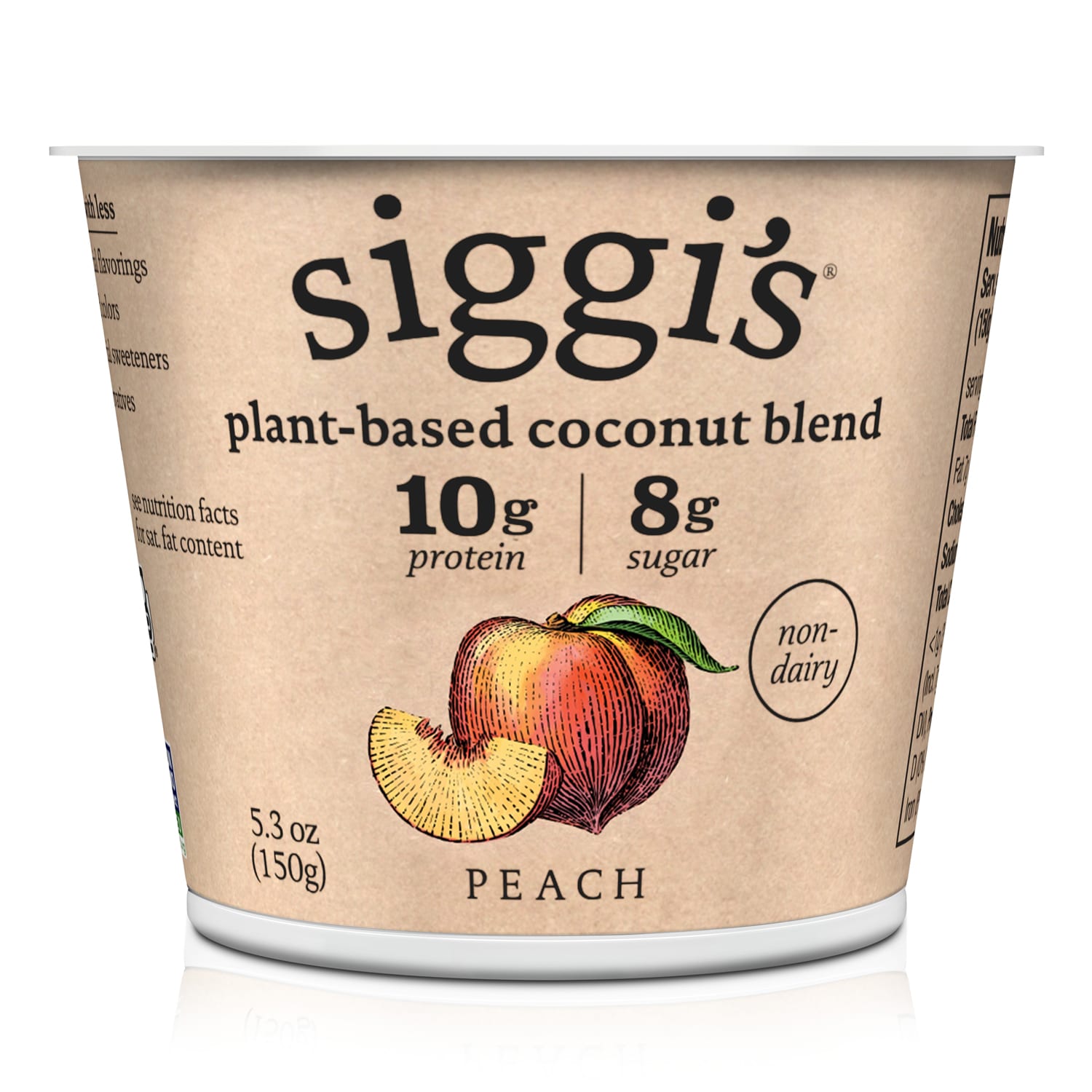 Siggi's Plant-Based Coconut Blend Yogurt, Peach