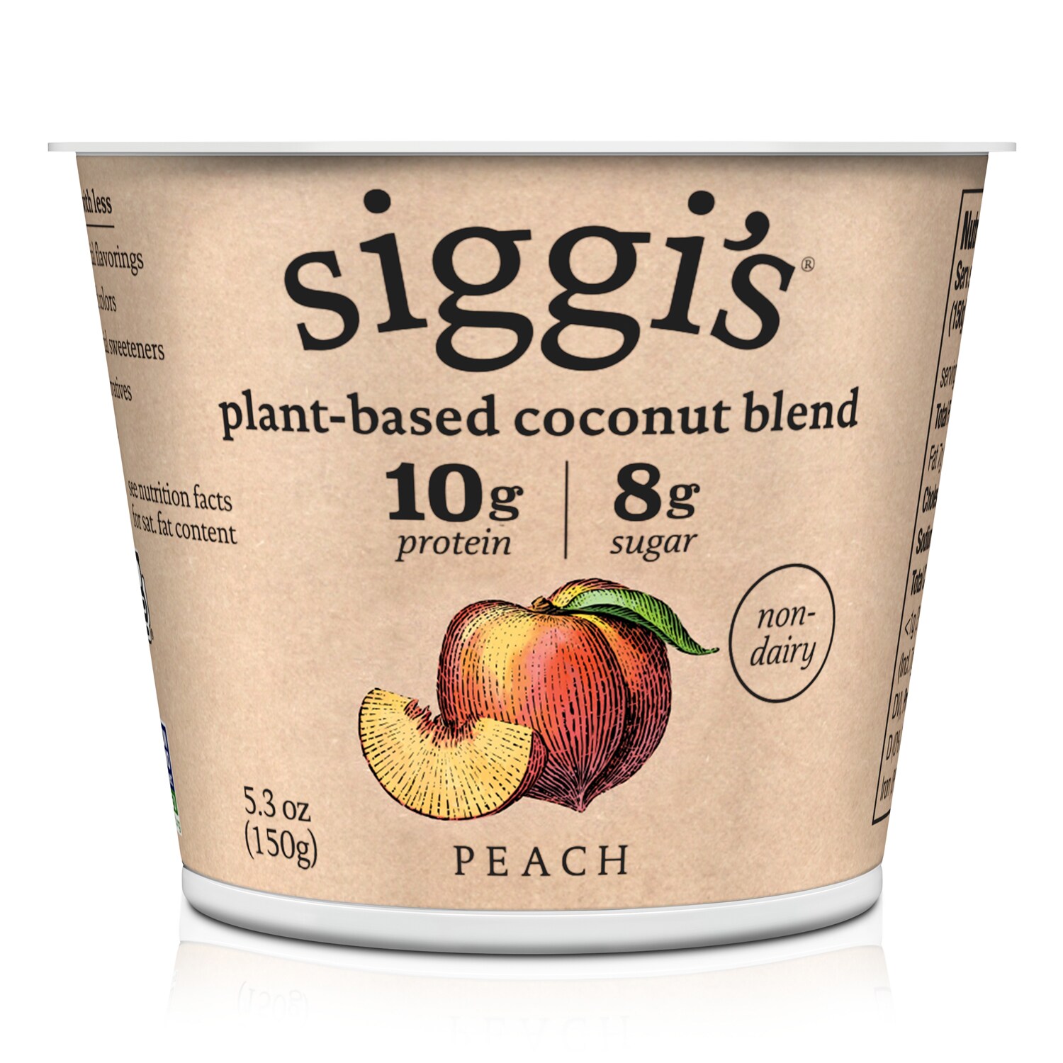 Siggi's Plant-Based Coconut Blend Yogurt, Peach