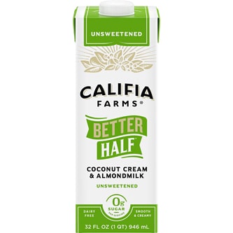 Califia Farms Better Half Coconut Cream & Almondmilk, Unsweetened