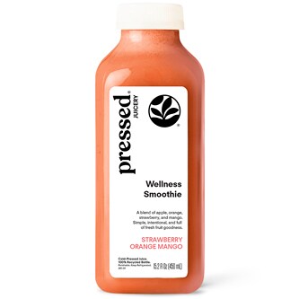 Pressed Juicery Smoothie, Strawberry Orange Mango, Plastic Bottle