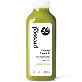 Pressed Juicery Smoothie, Avocado Greens, Plastic Bottle