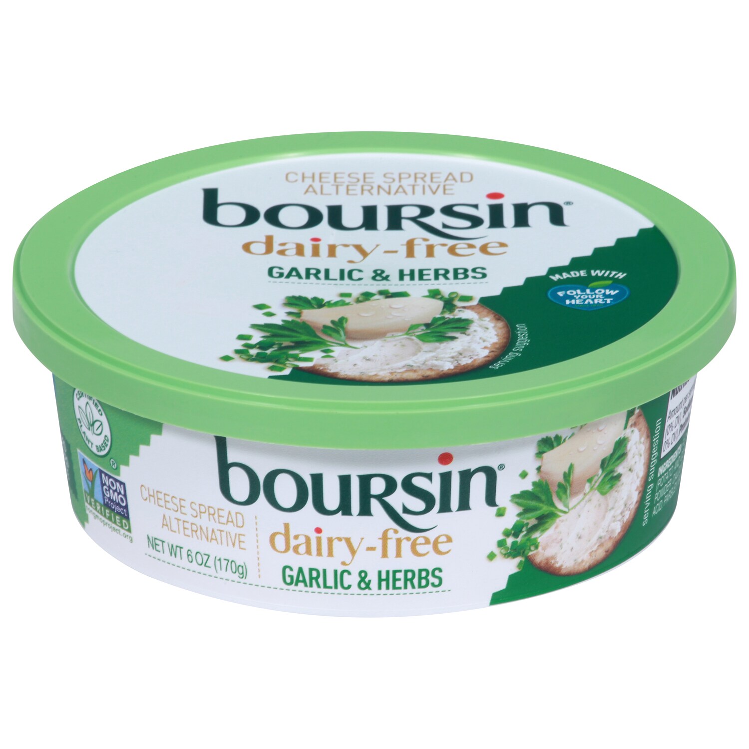 Boursin Dairy-Free Cheese Spread Alternative, Garlic & Herbs