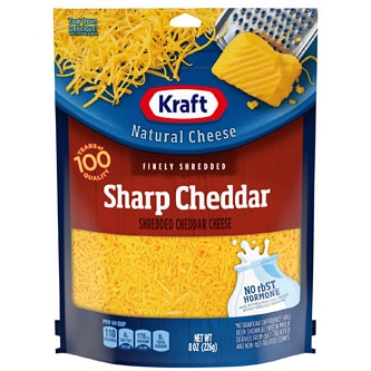 Kraft Natural Finely Shredded Sharp Cheddar Cheese