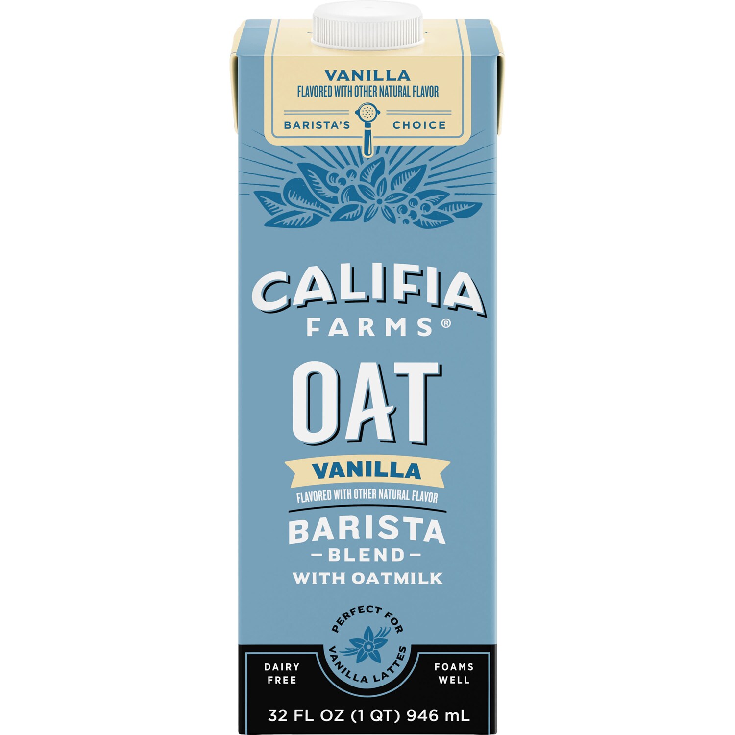 Califia Farms Oat Barista Blend, Vanilla, Carton