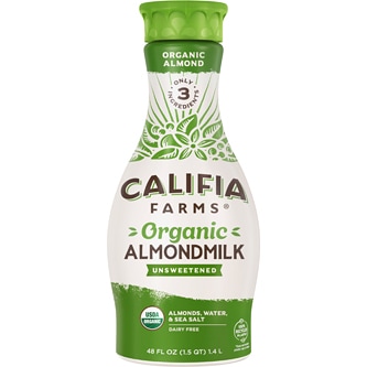 Califia Farms Organic Almondmilk, Unsweetened, Plastic Bottle