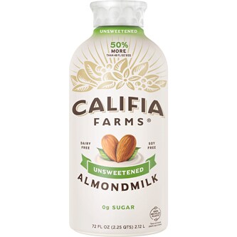 Califia Farms Almondmilk, Unsweetened, Plastic Bottle