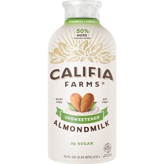 Califia Farms Almondmilk, Unsweetened, Plastic Bottle