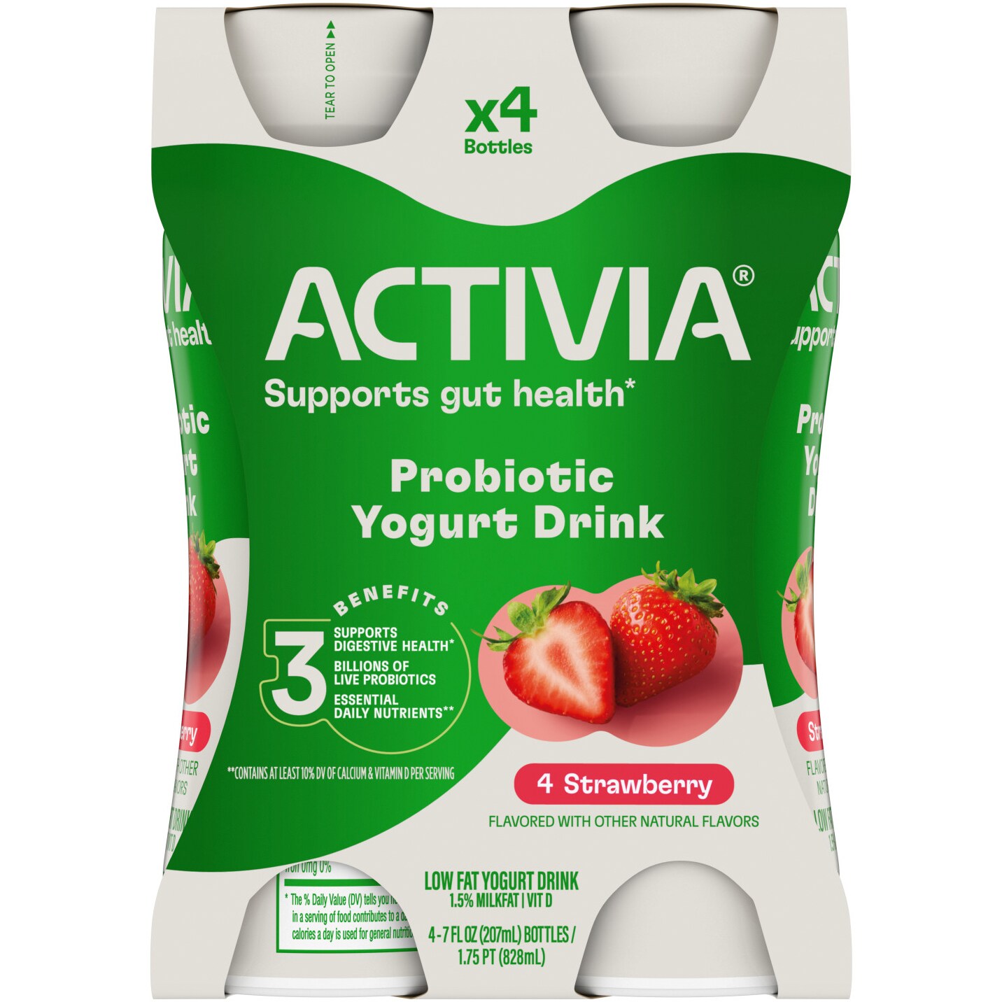 Activia Lowfat Yogurt Drink, Strawberry