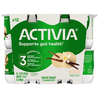 Dannon Activia Lowfat Yogurt, Vanilla