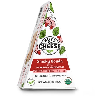 Nuts for Cheese Organic & Dairy-Free Fermented Cashew Product, Smoky Gouda