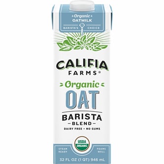Califia Farms Organic Oat Barista Blend, Carton