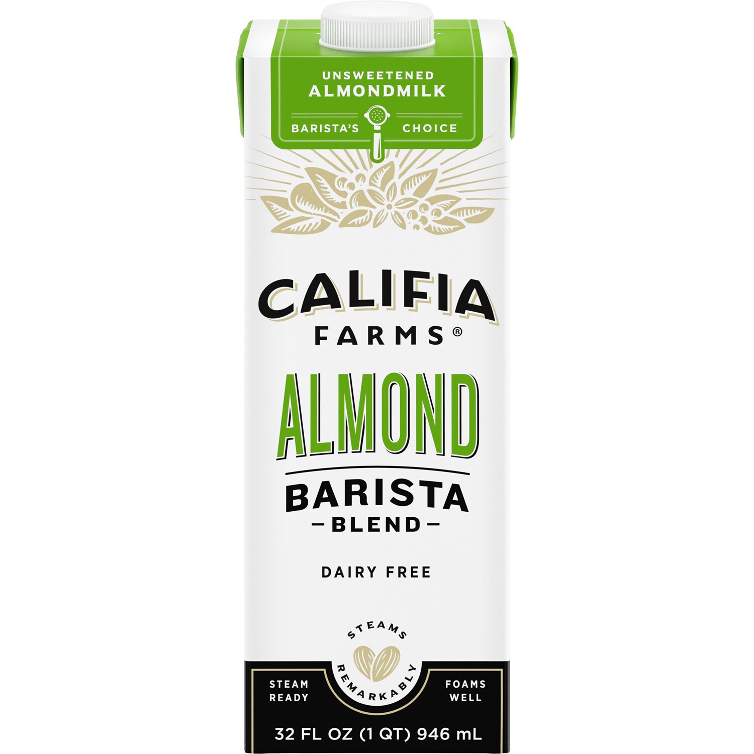 Califia Farms Almond Barista Blend, Unsweetened, Carton