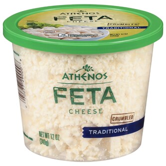 Athenos Crumbled Feta Cheese, Traditional