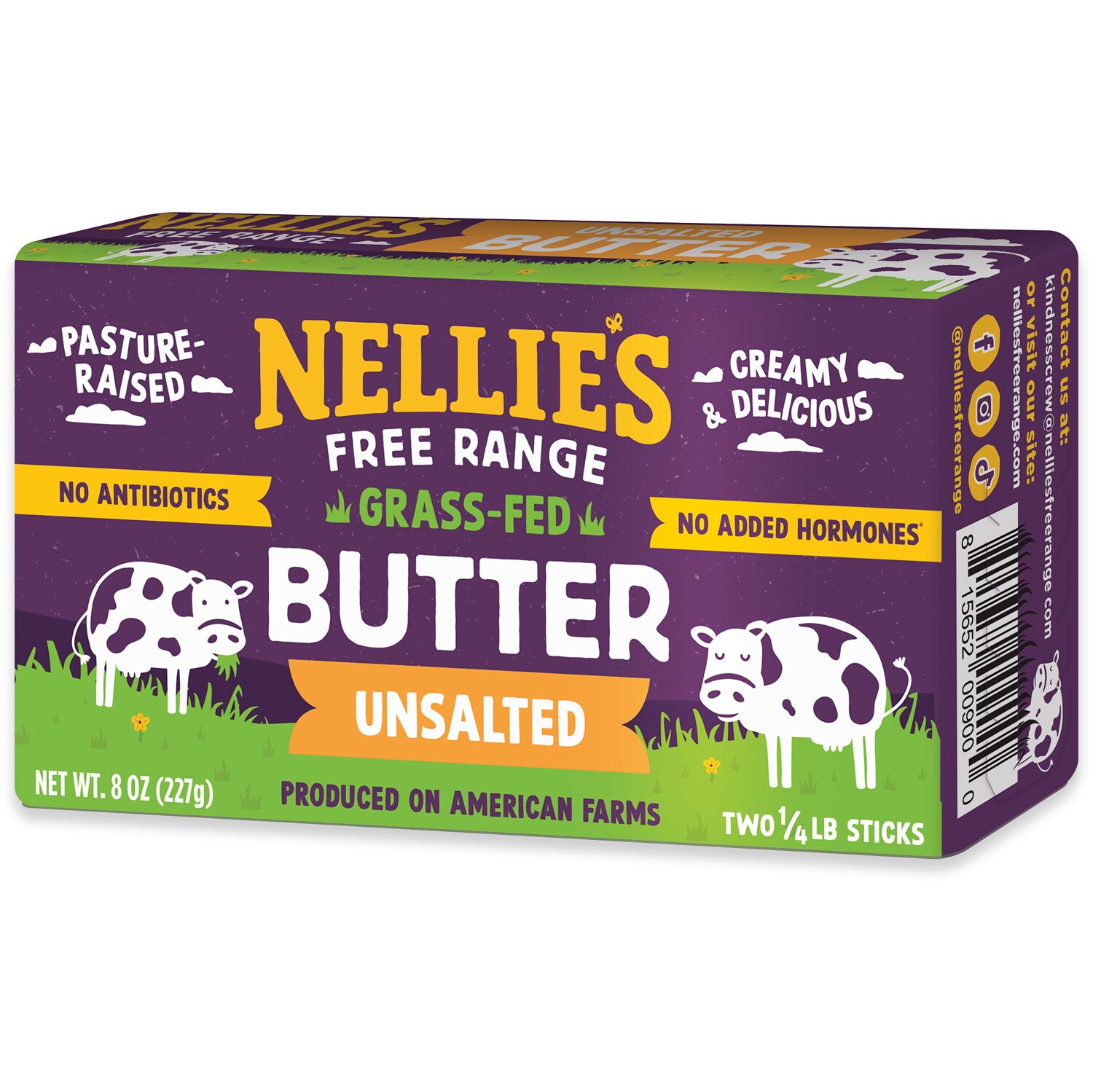 Nellie's Grass-Fed Unsalted Butter