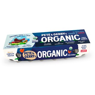 Pete & Gerry's Organic Free Range Large Eggs, Dozen