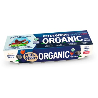 Pete & Gerry's Organic Free Range Large Eggs, Dozen