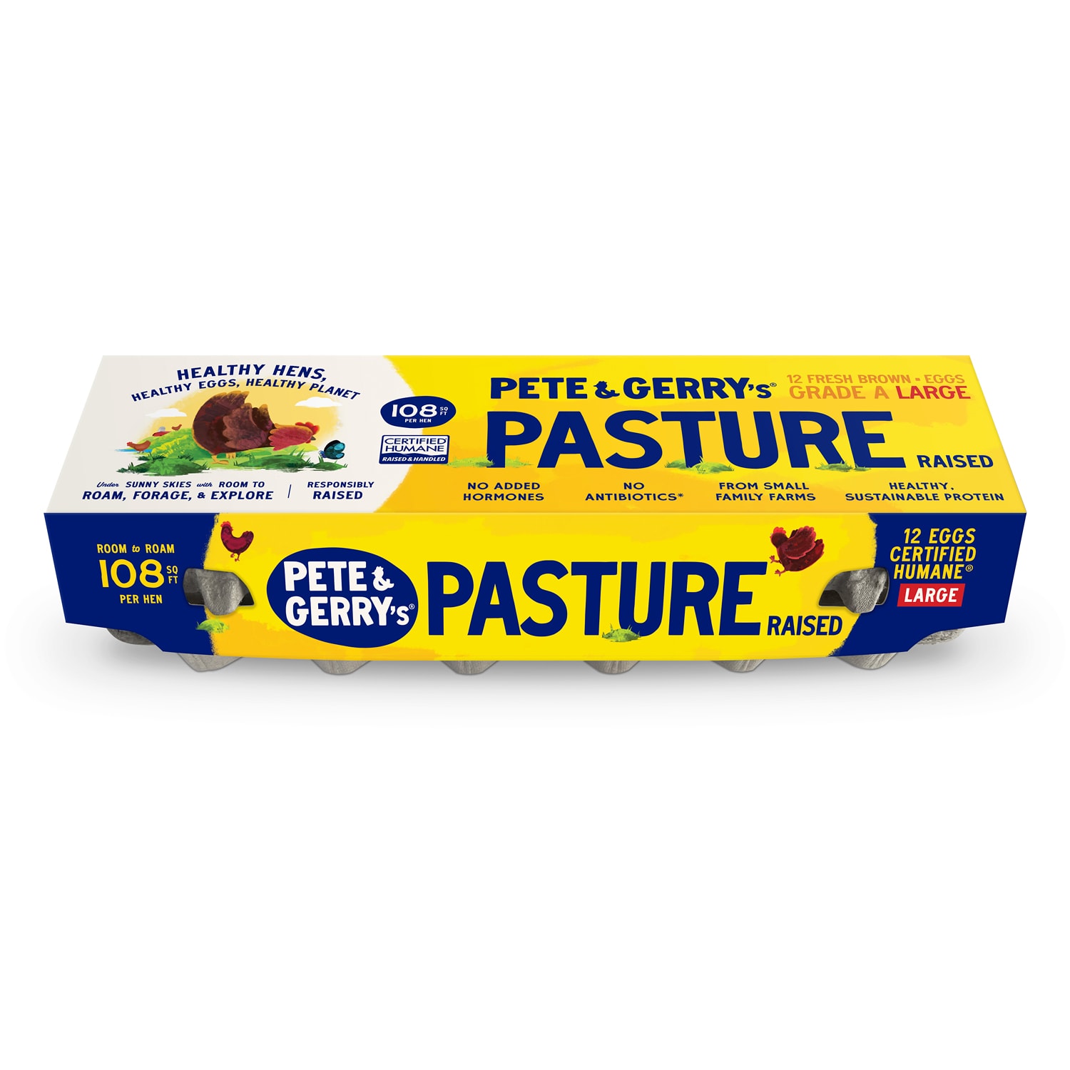 Pete & Gerry's Pasture Raised Large Eggs, Dozen