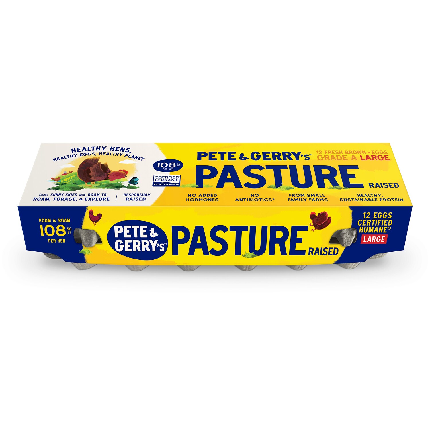 Pete & Gerry's Pasture Raised Large Eggs, Dozen