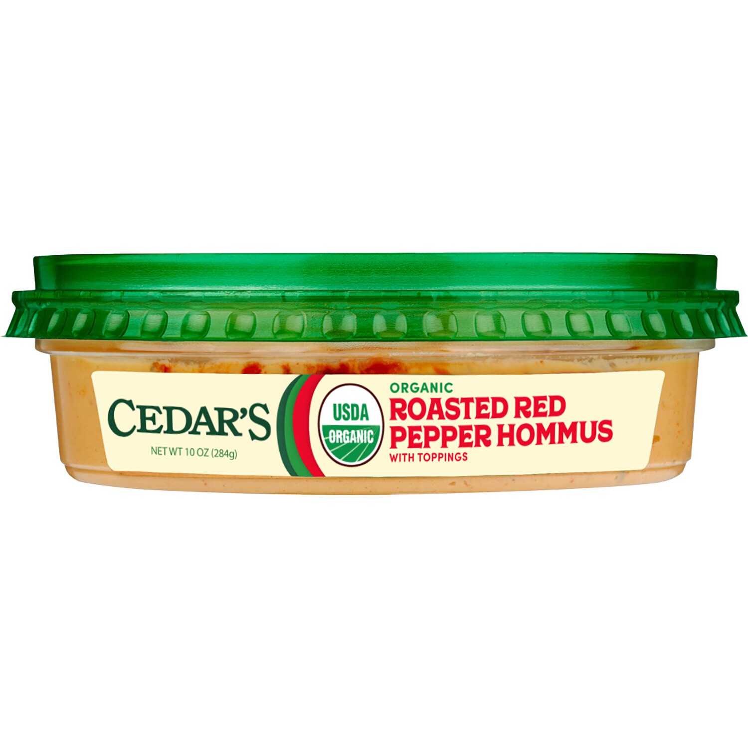 Cedar's Organic Hommus, Red Pepper 