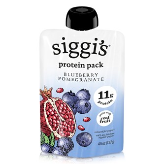 Siggi's Reduced Fat Protein-Pack Yogurt Pouch, Blueberry Pomegranate 