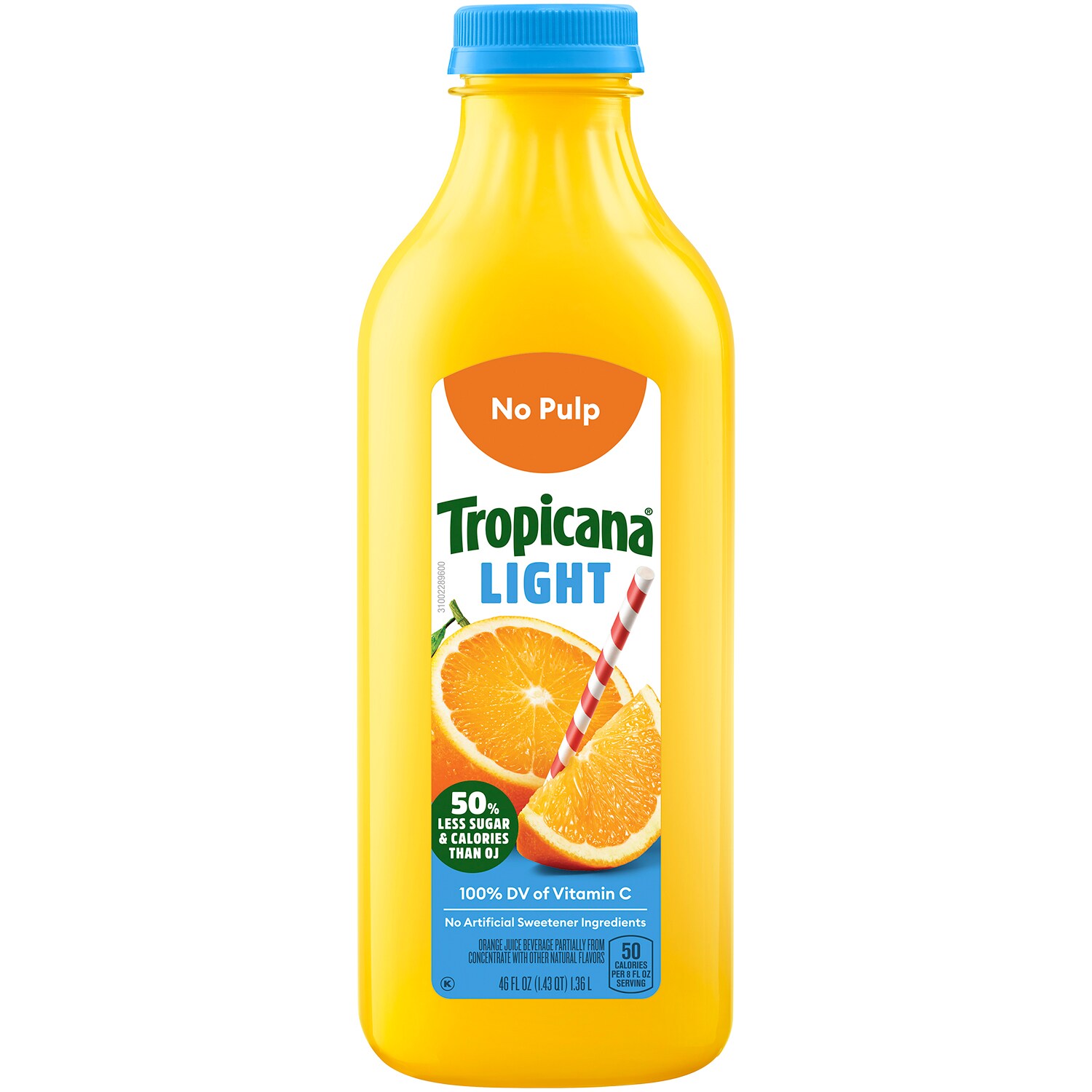 Tropicana Pure Premium Orange Juice, No Pulp, Light, Plastic Bottle