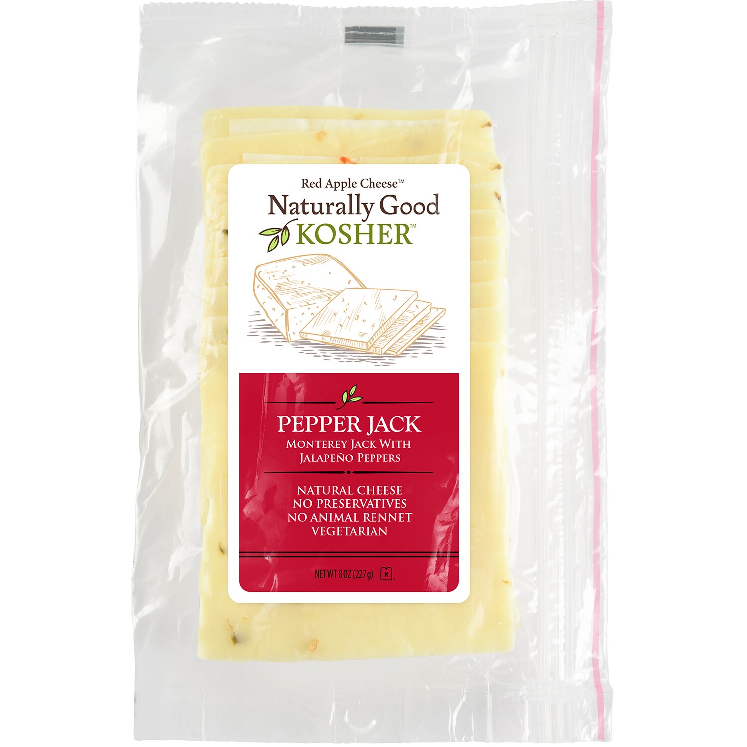 Naturally Good Kosher Sliced Pepper Jack